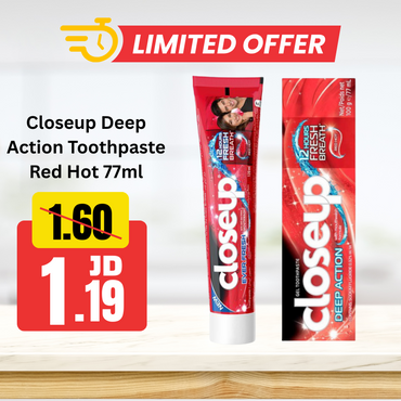 Closeup Deep Action Toothpaste Red Hot 77ml