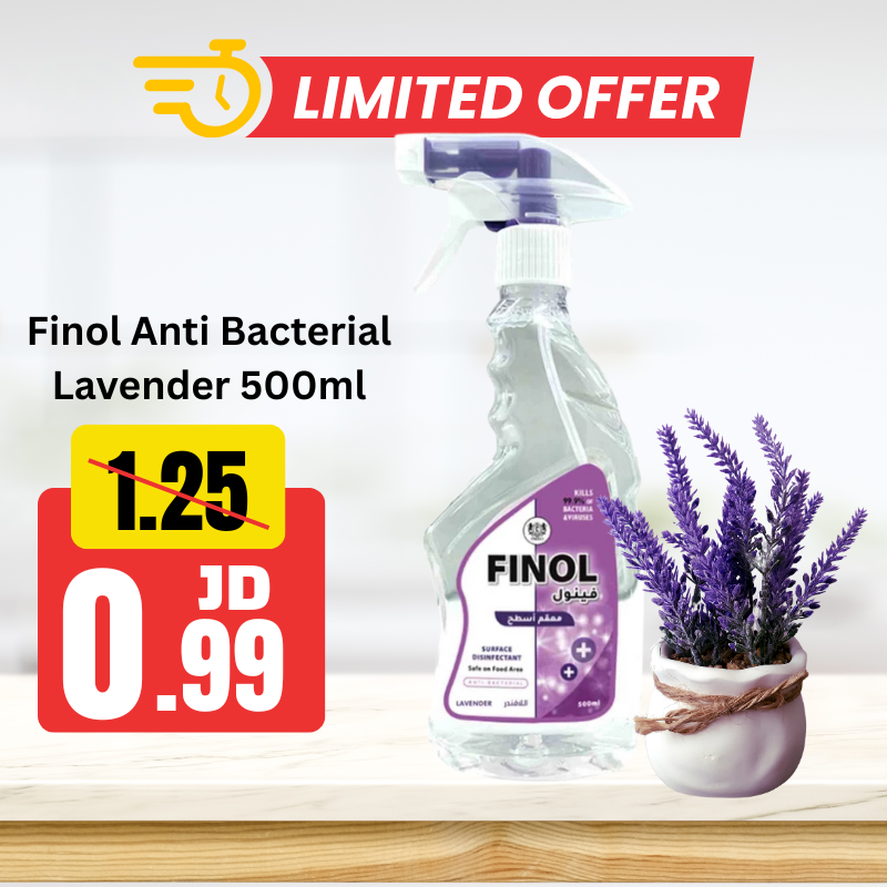 Finol Anti Bacterial Lavender 500ml