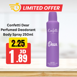 Confetti Dear Perfumed Deodorant Body Spray 250ml