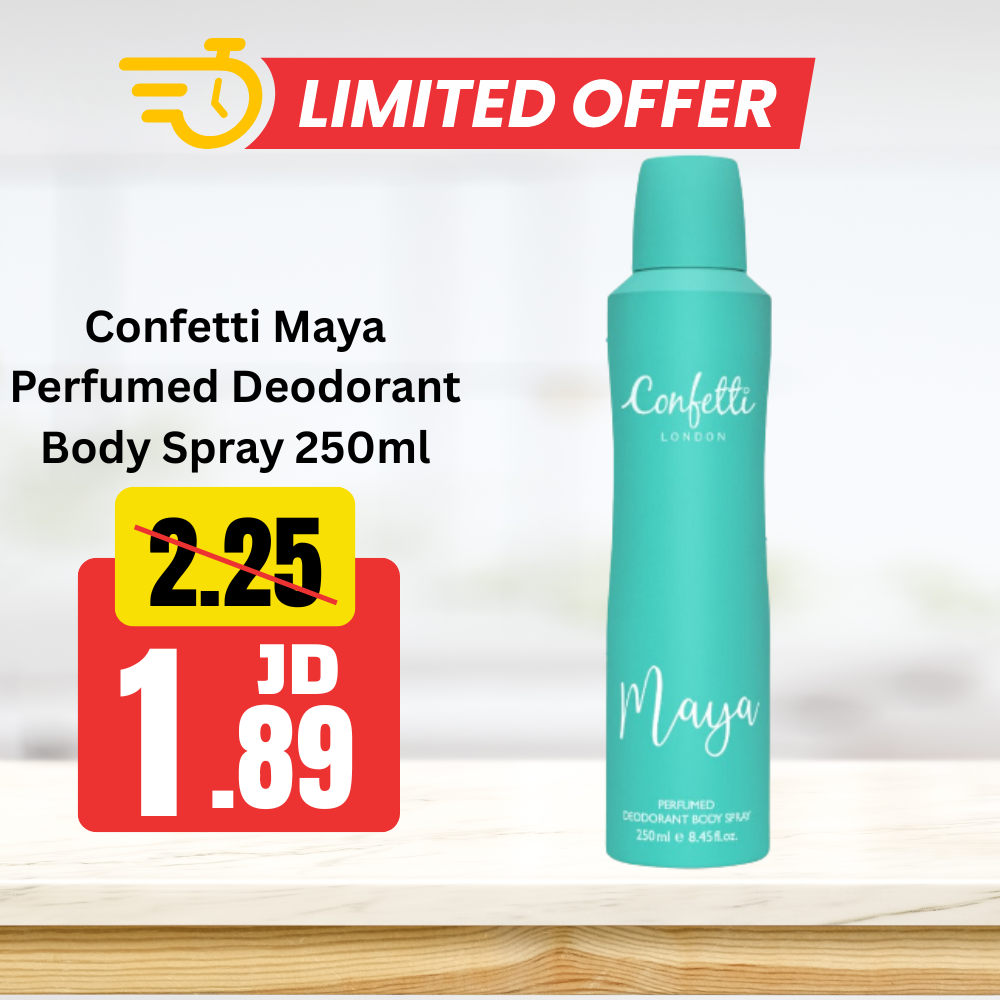 Confetti Maya Perfumed Deodorant Body Spray 250ml