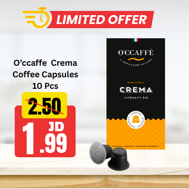 O’ccaffe  Crema Coffee Capsules 10 Pcs