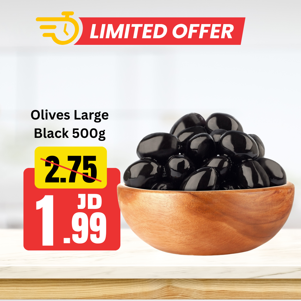 Olives Large Black 500g