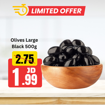 Olives Large Black 500g