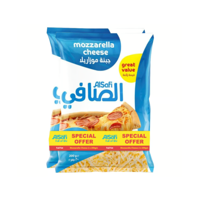 Alsafi Mozzarella Cheese 200g x 2 Pcs