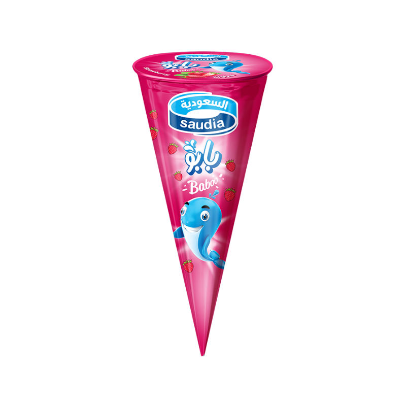 Saudia Baboo Strawberry Ice Cream 62.5g