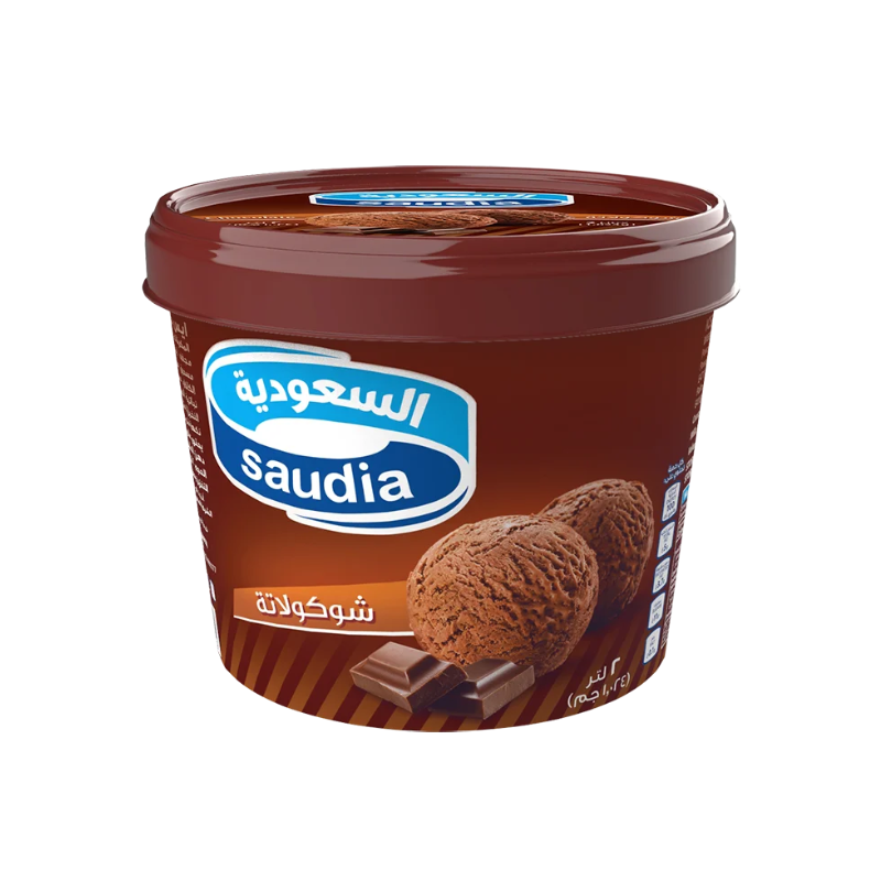 Saudia Ice Cream Chocolate 2 Litre