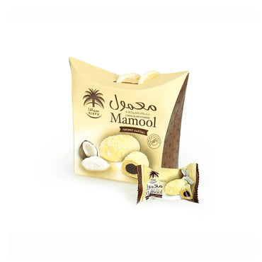 Siafa Dates Mamool Coconut  Filled With Dates Paste And Has Coconut Inside & Out With White Chocolate 115g