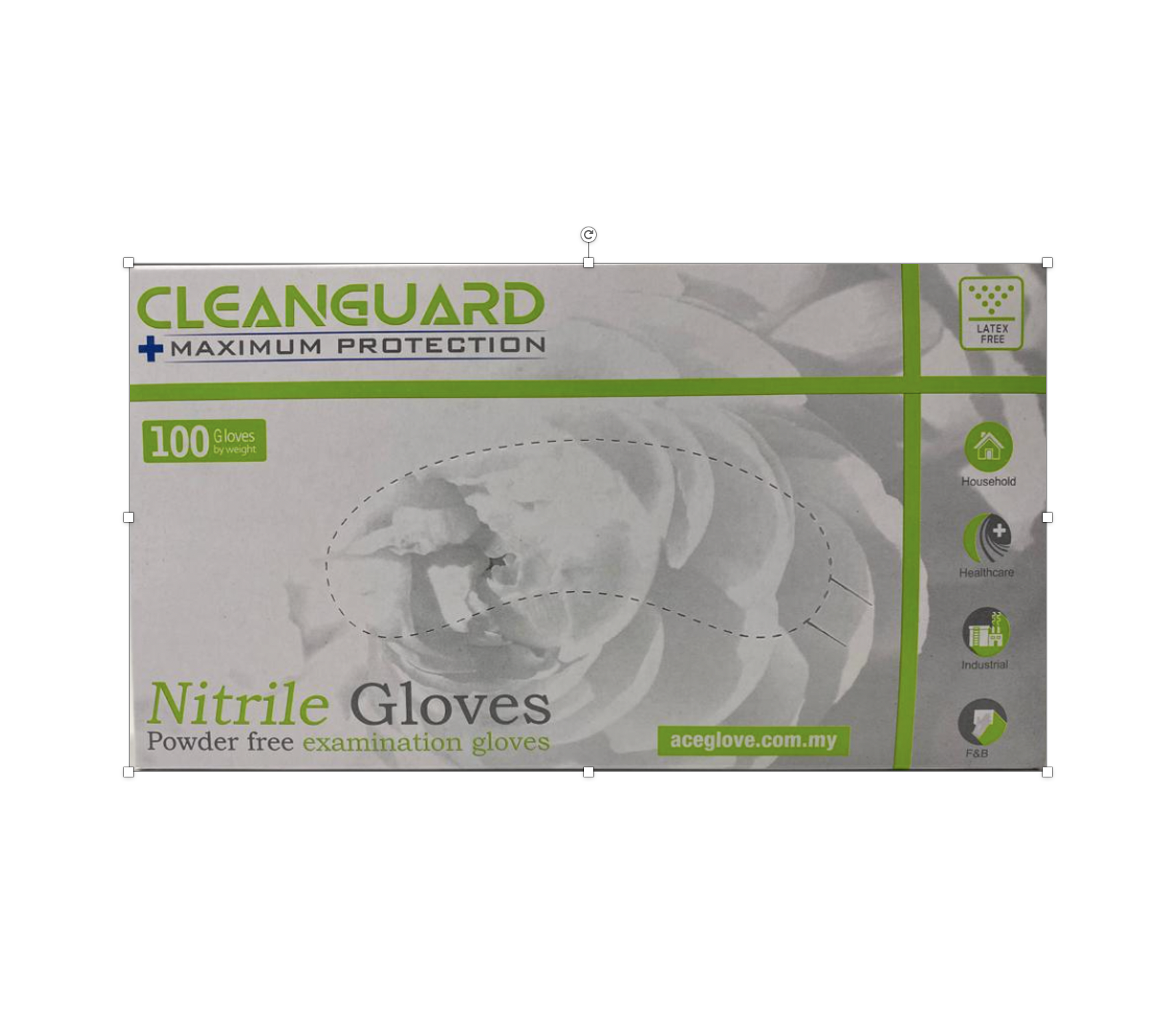 Cleanguard Nitrile Exam Medium Gloves 100 Gloves