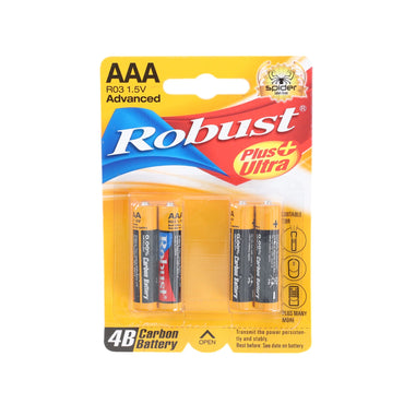 Robust Batteries AAA 1.5V 4 Pieces