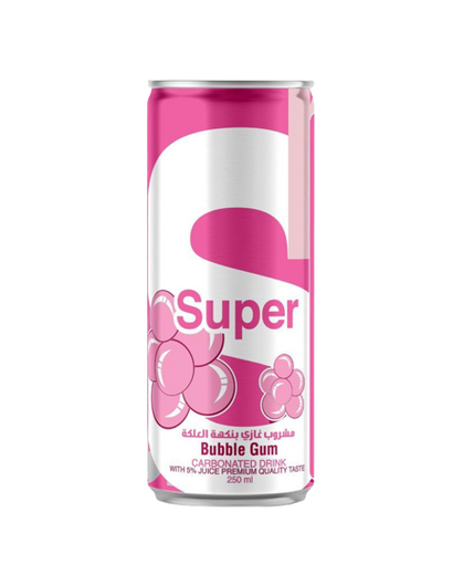 Super Bubble Gum  Carbonated Drink 250ml