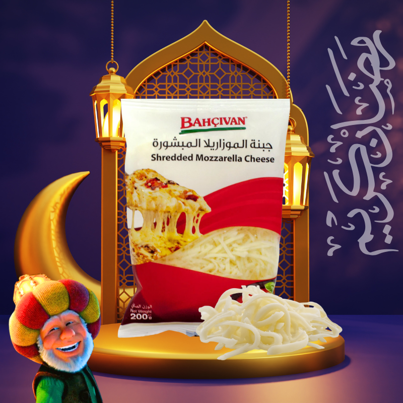 Bahcivan Shredded Mozzarella Cheese 180g