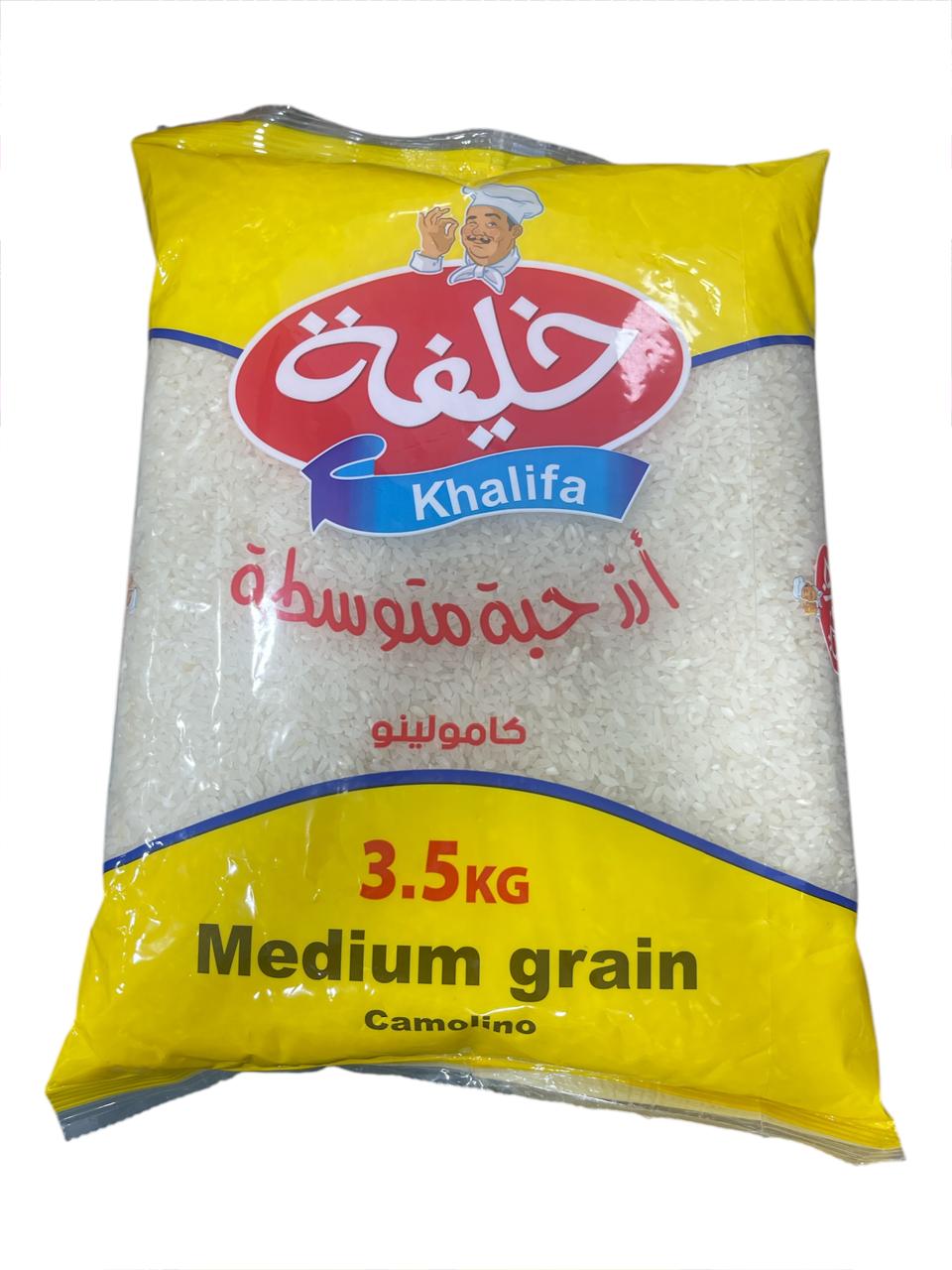 Khalifa Medium Grain Rice 3.3Kg