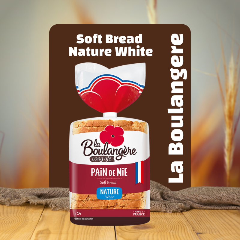 La Boulangère Sliced Soft Bread  Nature White 550g