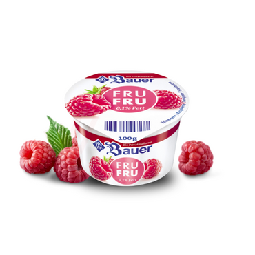 Bauer Fru Fru Yogurt Raspberry 0.1% 100g