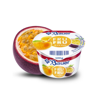 Bauer Fru Fru Peach & Passion Fruit Yogurt 100g