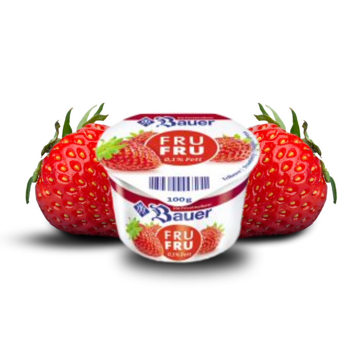 Bauer Fru Fru Strawberry Yogurt 100g