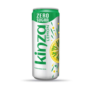 Kinza Lemon Carbonated Drink Zero Sugar 250ml