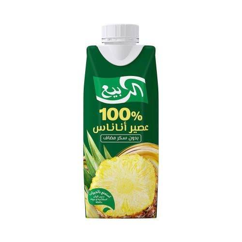 Al Rabie Pineapple Juice No Added Sugar 330ml