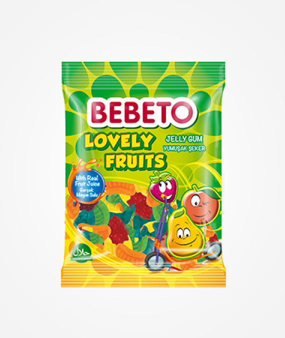Bebeto Lovely Fruits Jelly Gum 80 gm