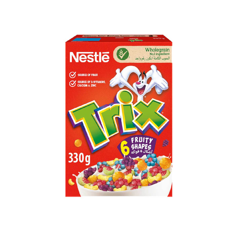 Nestle Trix Breakfast Cereal - 6 Fruity Shapes 330g