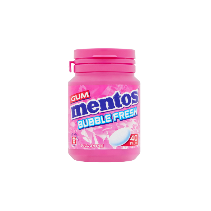 Mentos Bubble Fresh Chewing Gum 40 Pieces - 56g
