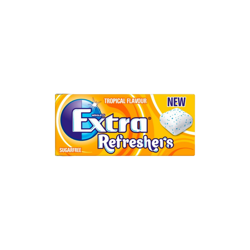 Extra Refreshers Tropical Flavour Sugarfree Chewing Gum 15g