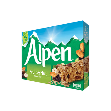 Alpen Cereal Bar Fruit & Nut 100g