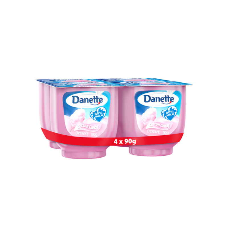 Danette Cotton Candy Pudding 90gx4