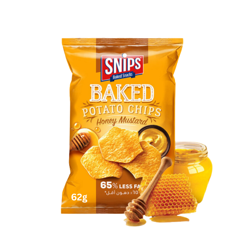 Snips Baked Potato Chips Honey Mustard 62g