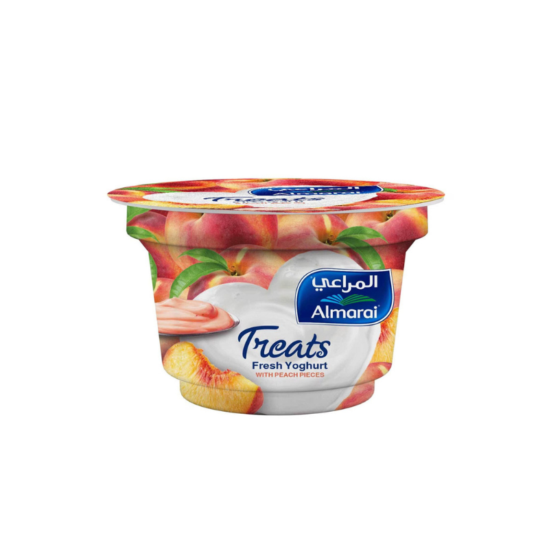 Almarai Treats Fresh Yoghurt With Peach Pieces