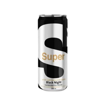 Super Black Night Carbonated Drink 250ml