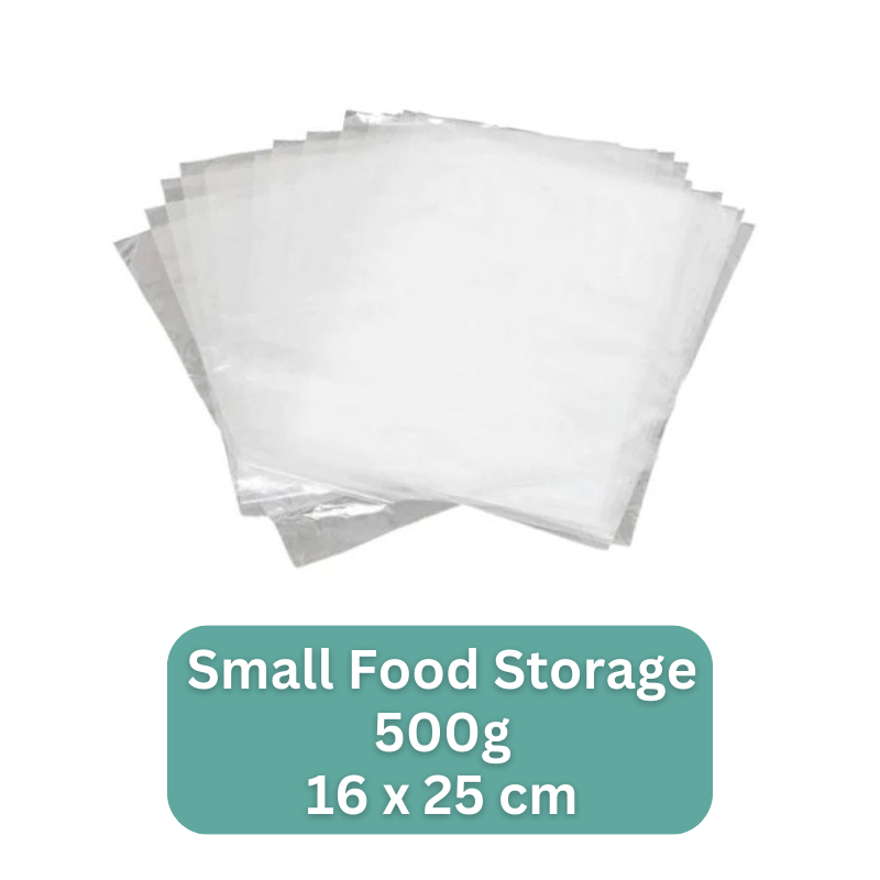 أكياس حفظ الطعام صغيرة 16 × 25 سم 500 جرام