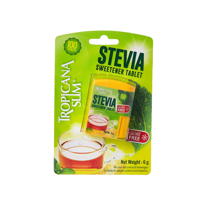 Tropicana Slim Stevia Sweetener Tablet Calorie Free 100 Tablets 6g