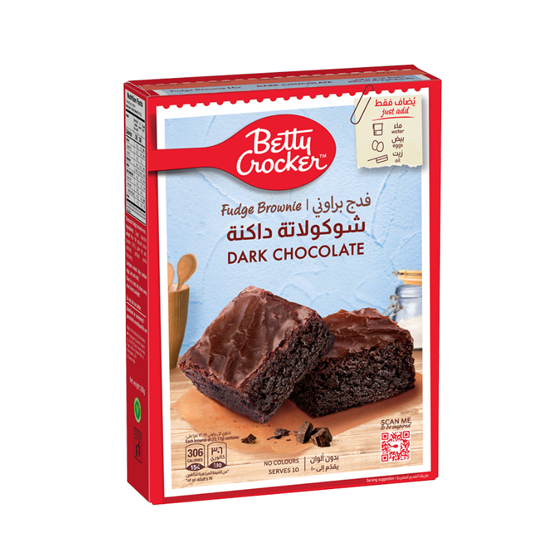 Betty Crocker Fudge Brownie Mix Dark Chocolate 500g