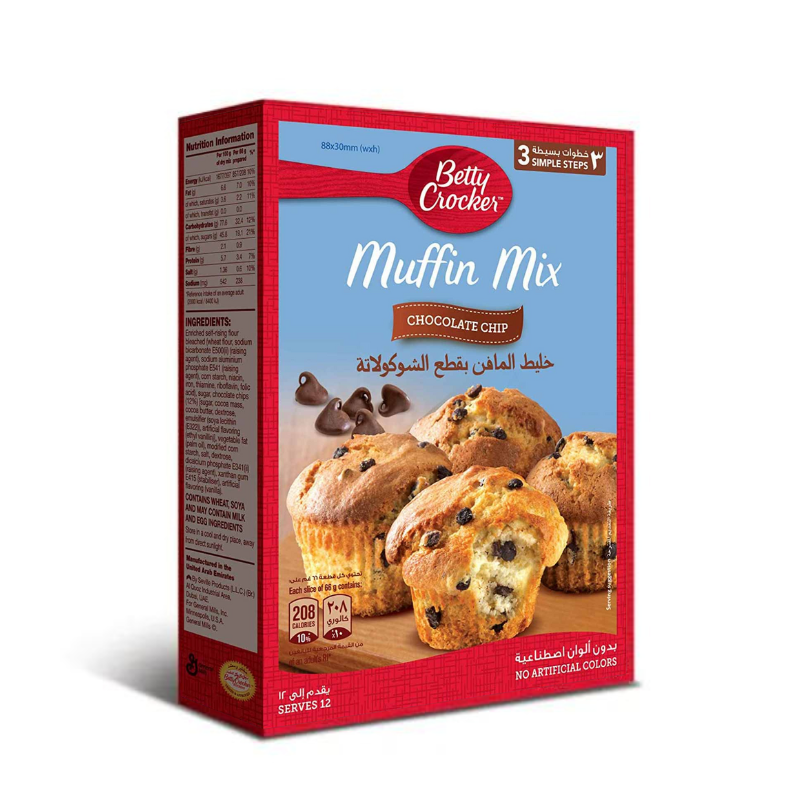 Betty Crocker Muffin Mix Chocolate Chip 500g