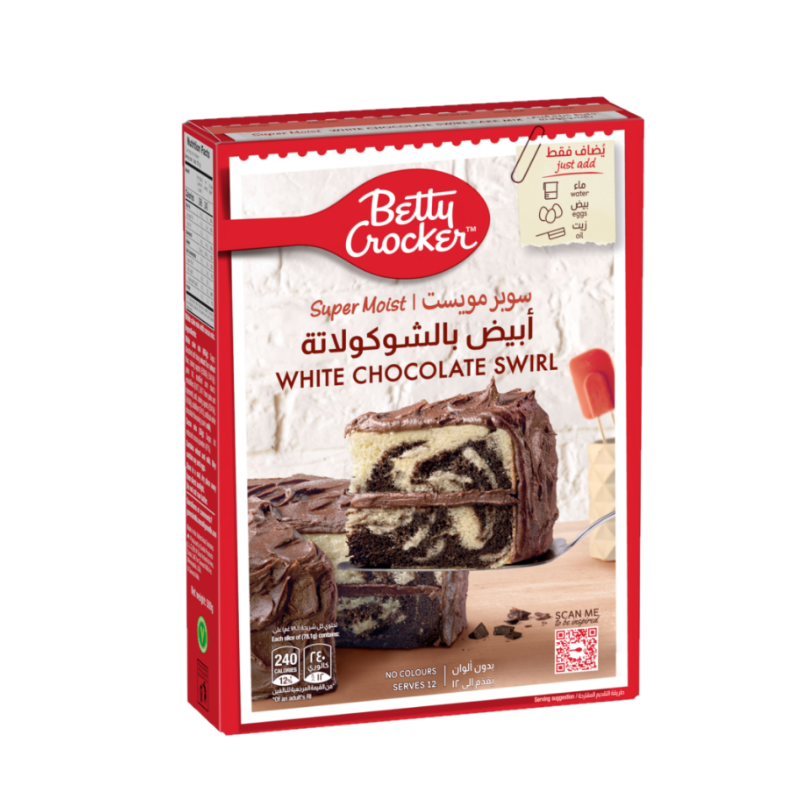 Betty Crocker White Chocolate Swirl Cake Mix 500g