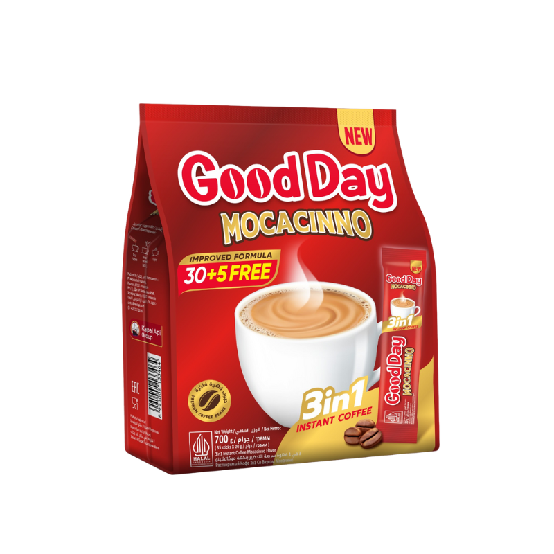 Good Day Mocacinno 3 In 1 Instant Coffee 30+5 Free