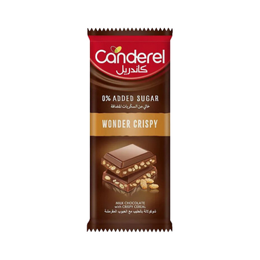 Canderel Wonder Crispy 0% Added Sugar Chocolate 100g