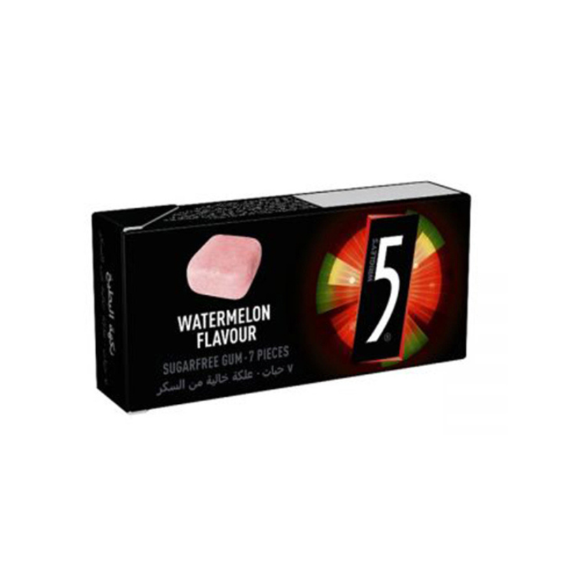 Wrigleys 5 Watermelon Sugar Free Chewing Gum 14.4g