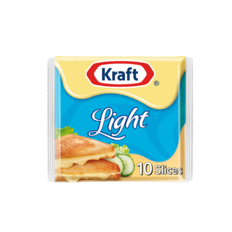 Kraft Processed Cheese Slices Light 200g