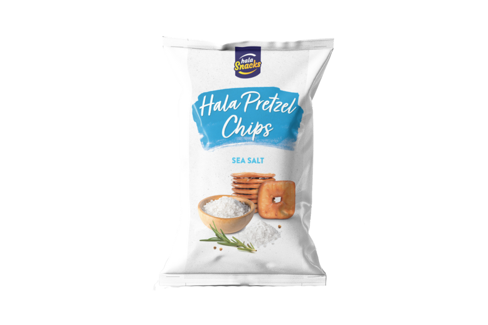 Hala Snacks Pretzels Chips Sea Salt 30g