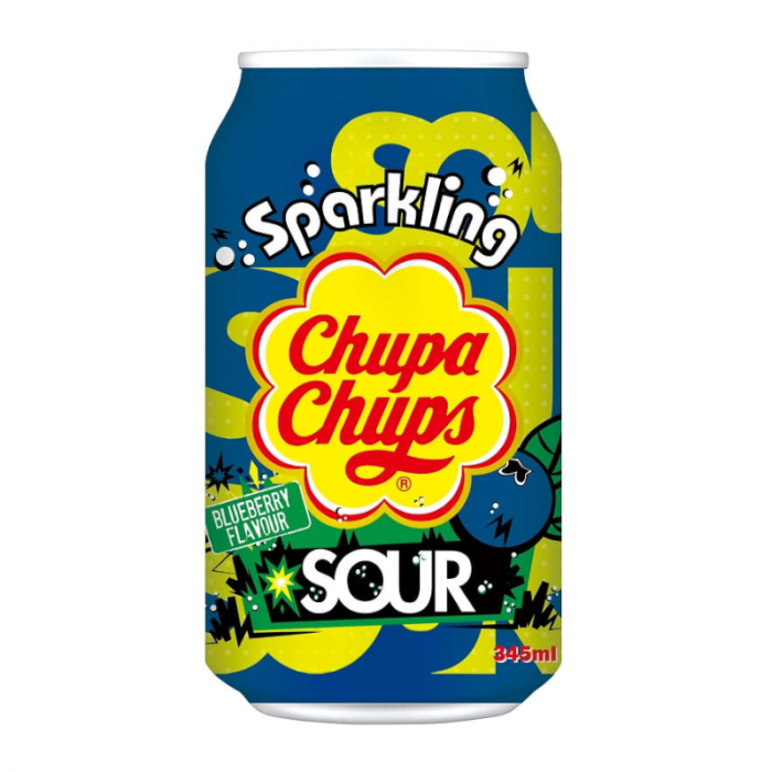 Chupa Chups Sour Blueberry Soda  345ml