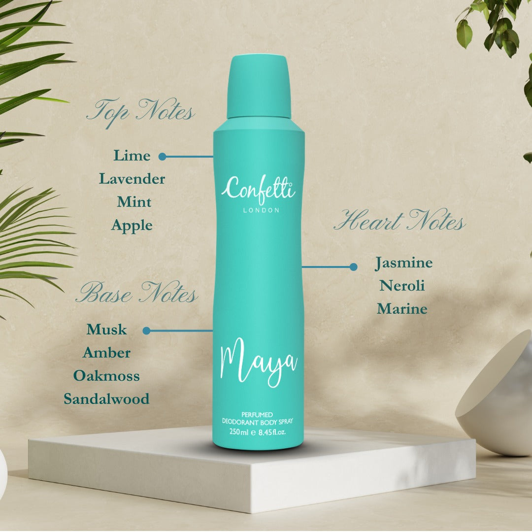 Confetti Maya Perfumed Deodorant Body Spray 250ml