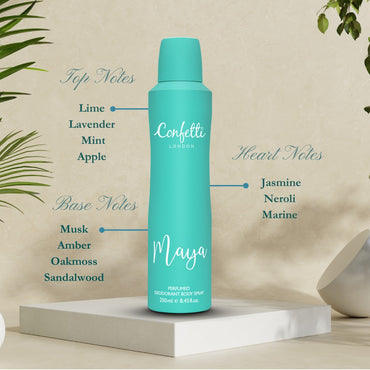 Confetti Maya Perfumed Deodorant Body Spray 250ml