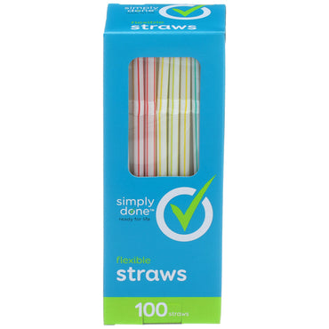 Flexible Straws 100 Straws