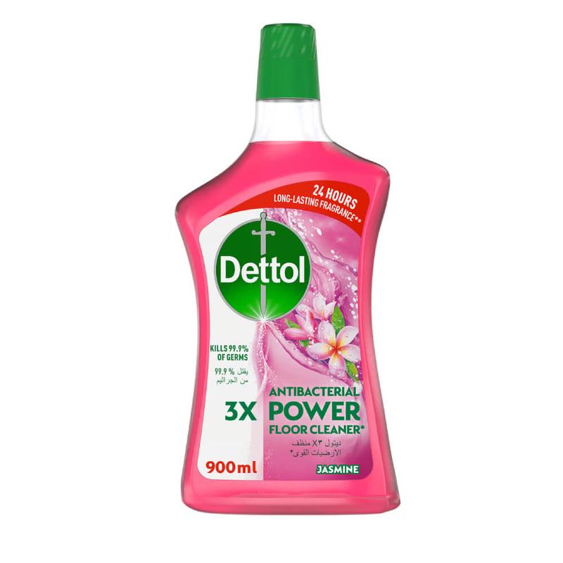 Dettol 3x Antibacterial Power Floor Cleaner-Jasmine 900 ml