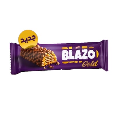 Blazo Gold Wafer Field With Chocolate Cram Caramel 40g