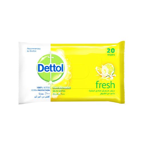 Dettol Fresh Skin Wipes 20 Pcs