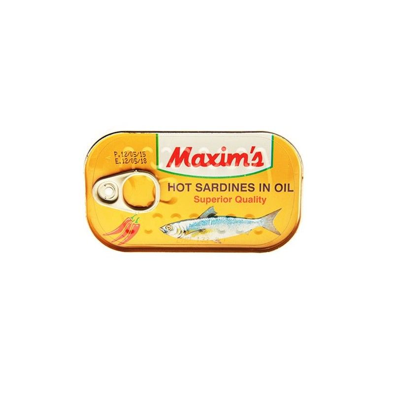 Maxim's Hot Sardines in Oil 125g