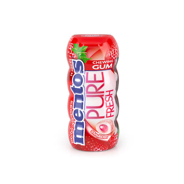 mentos chewing gum pure fresh strawberry 24.5g